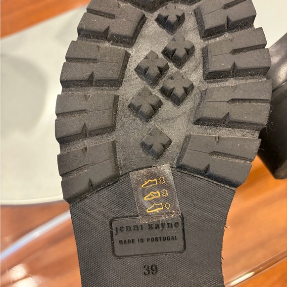 Jenni Kayne Leather Lug Mules Size 9 Black 39 NWOB - Picture 7 of 15
